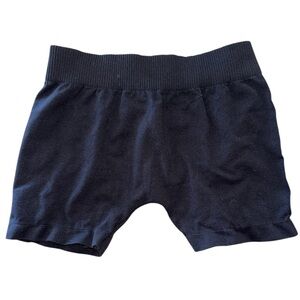 Whisper Black Spandex Stretch Shorts One Size